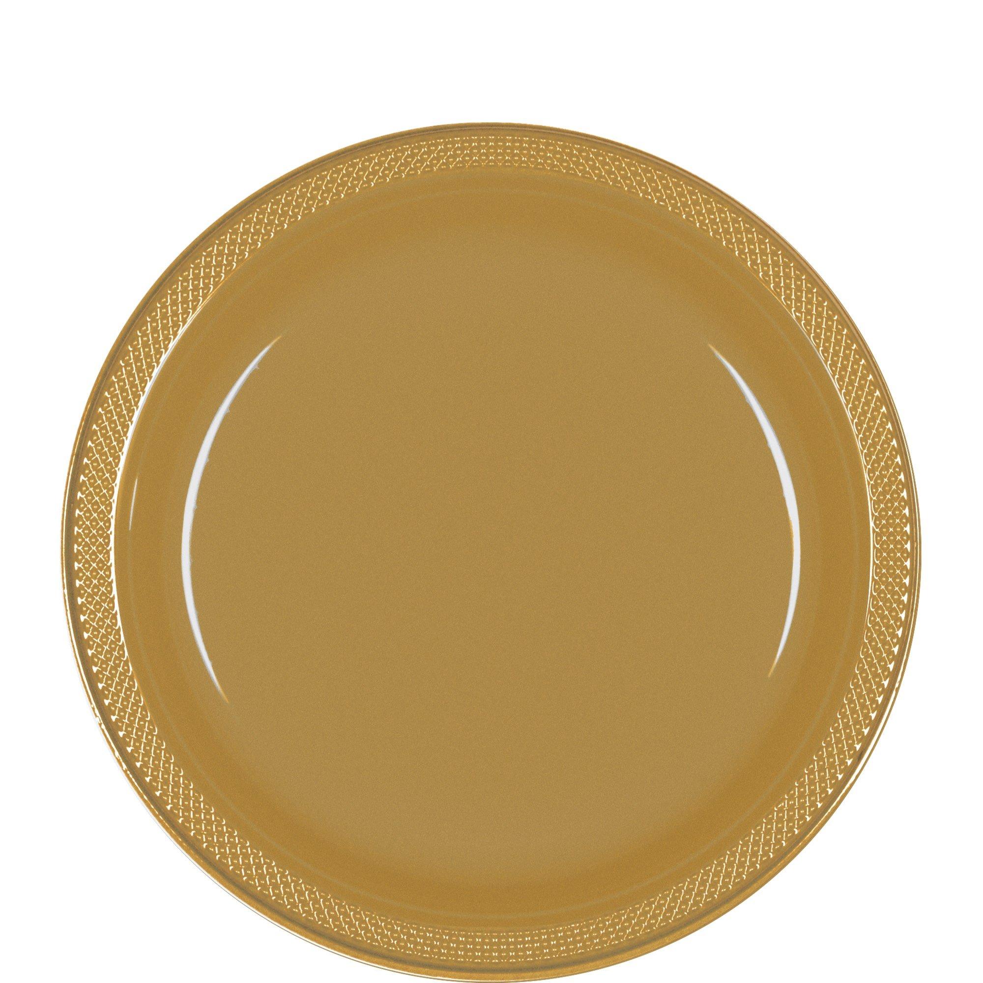 Plastic Lunch Plates. 9in. Assorted Colors. 20ct - Image 3
