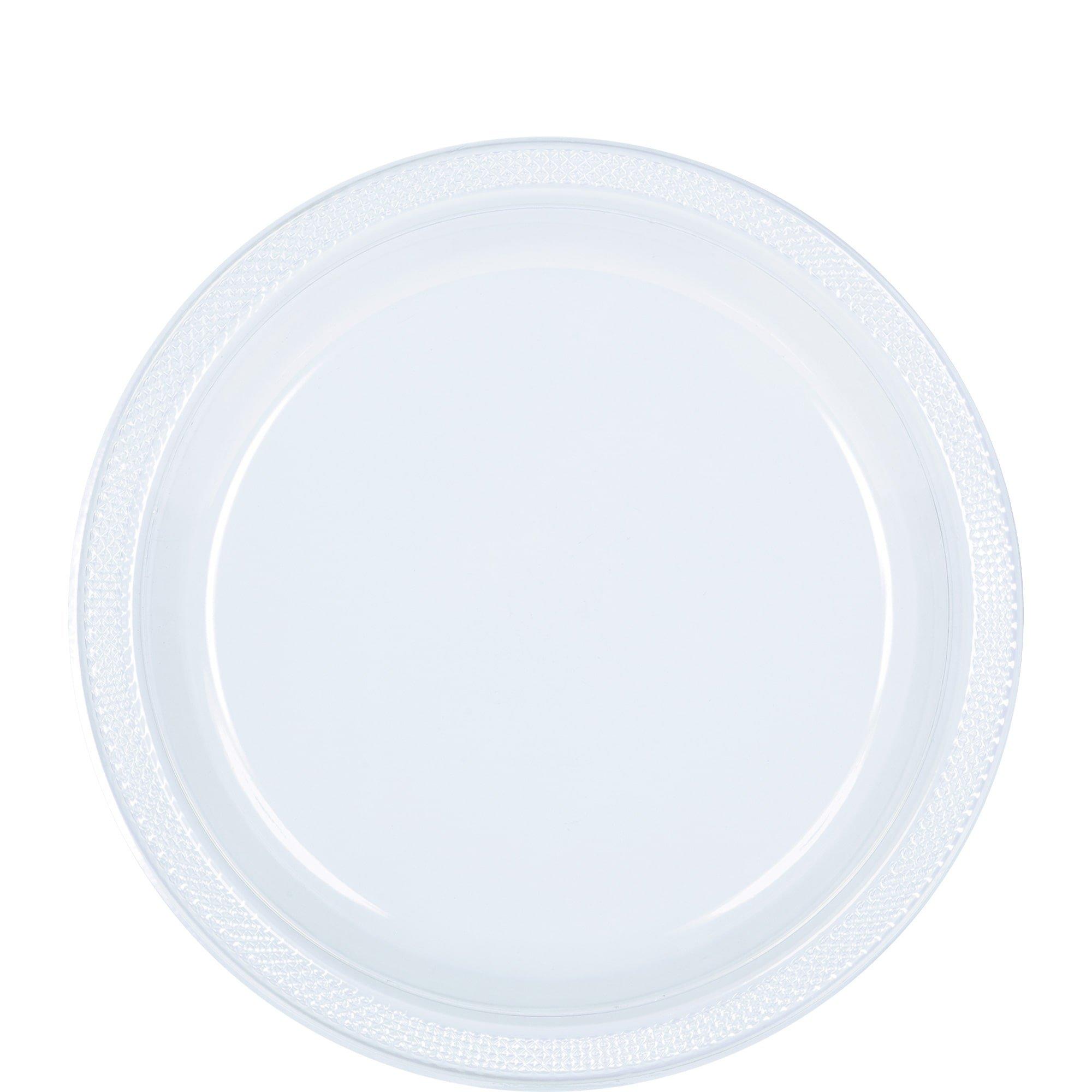 Plastic Lunch Plates. 9in. Assorted Colors. 20ct - Image 2
