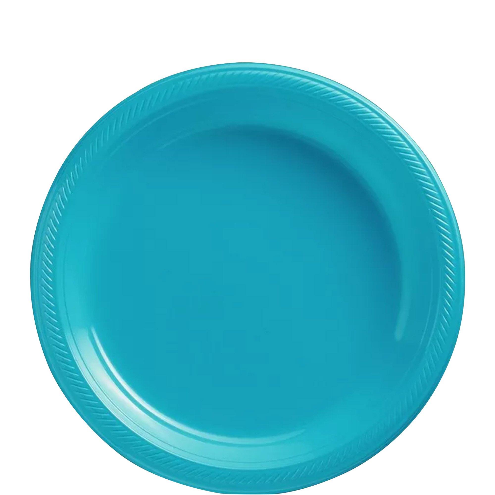 Plastic Dessert Plates. 7in. Assorted Colors. Multiple Counts - Image 8