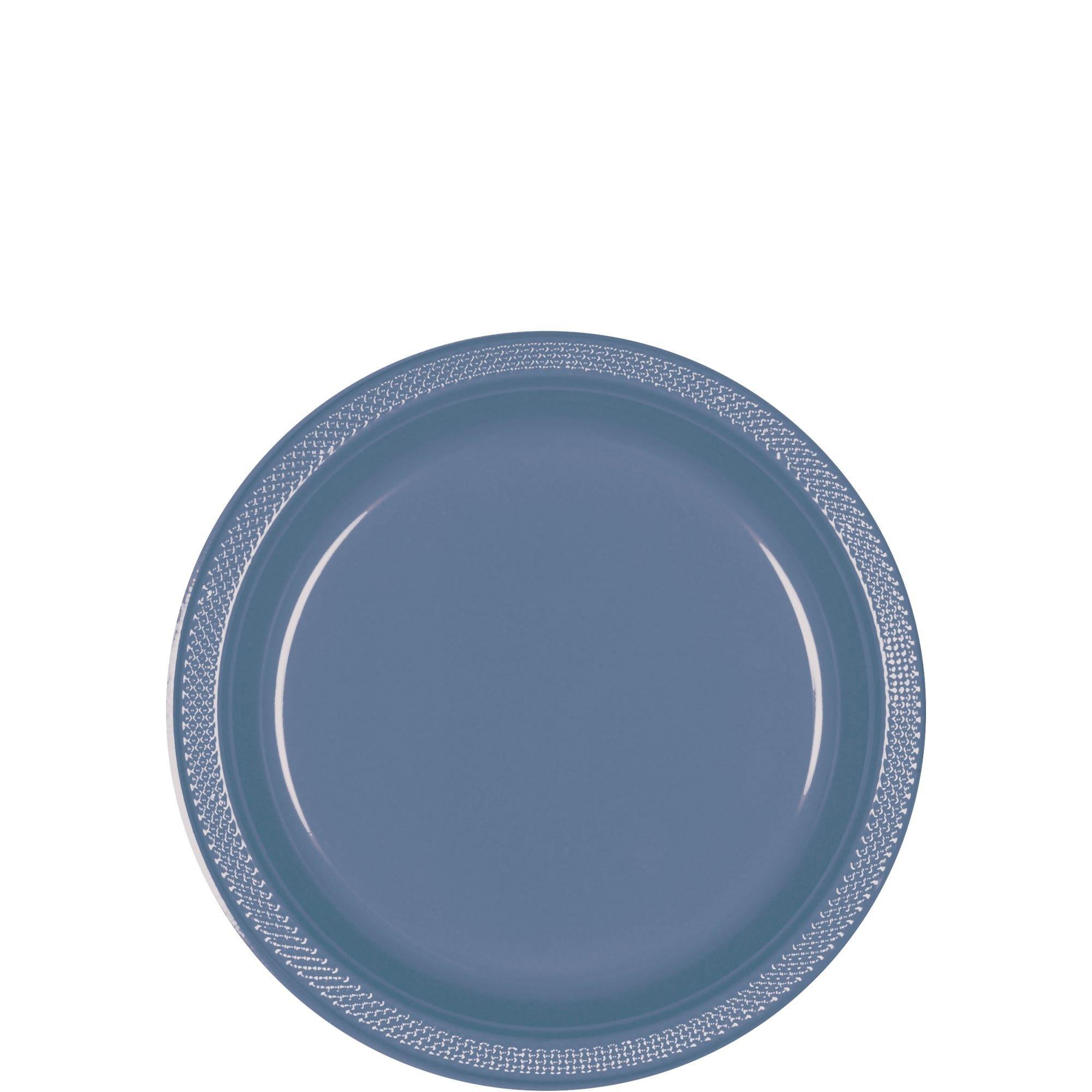 Plastic Dessert Plates. 7in. Assorted Colors. Multiple Counts - Image 25