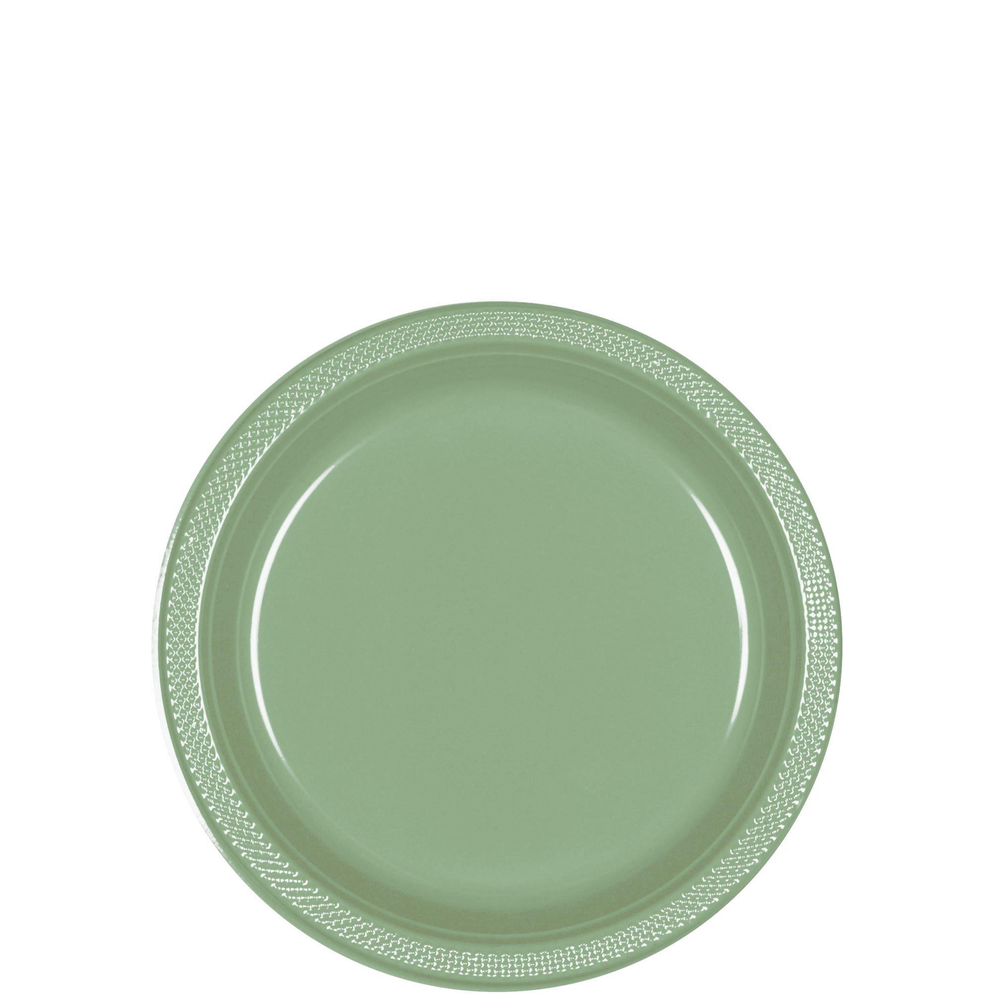 Plastic Dessert Plates. 7in. Assorted Colors. Multiple Counts - Image 28