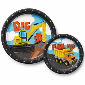 Construction Party Paper Plates. 8ct. Assorted Options