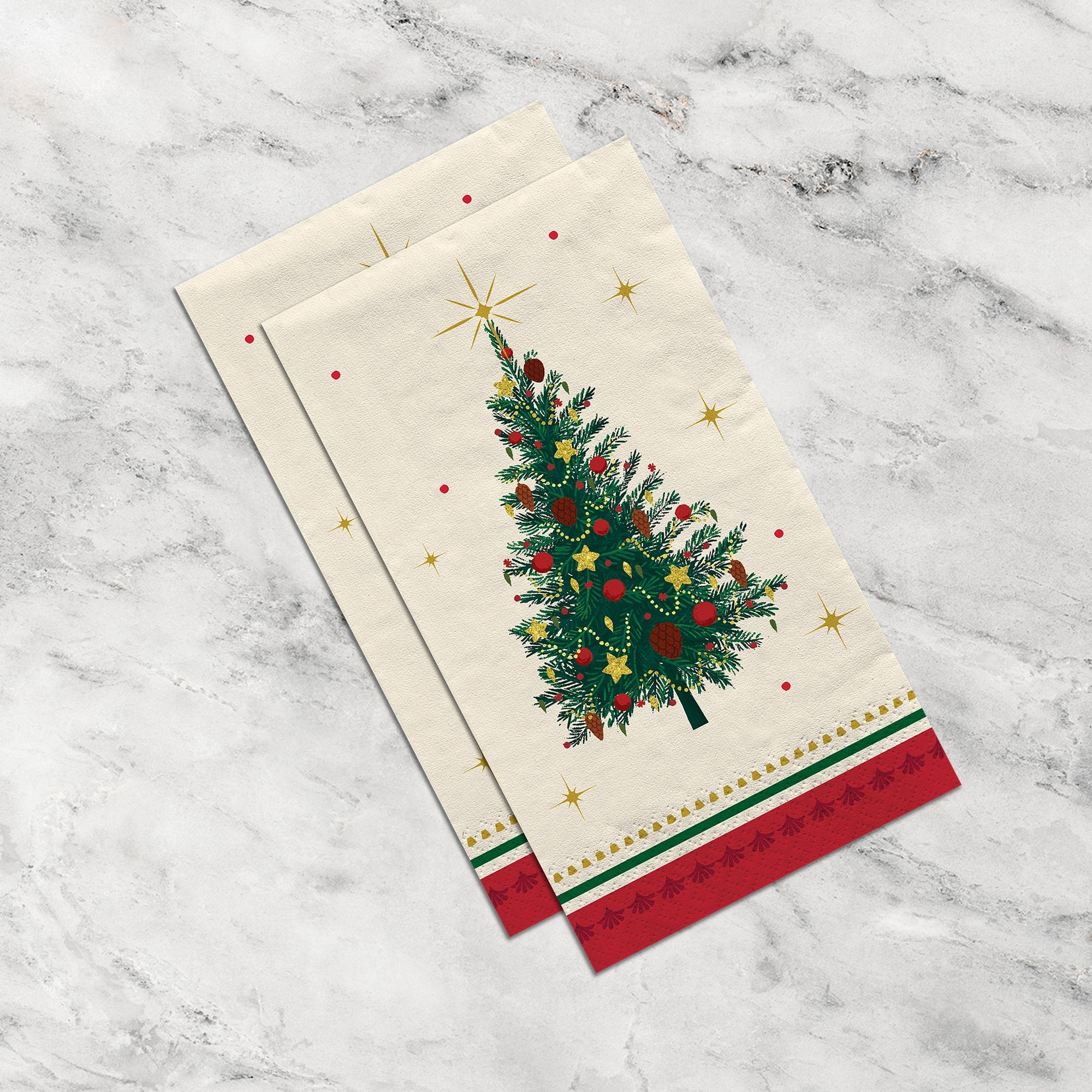 Elegant Evergreen Napkins. 16ct (Beverage. Lunch. or Guest Towel). Assorted Options - Image 4