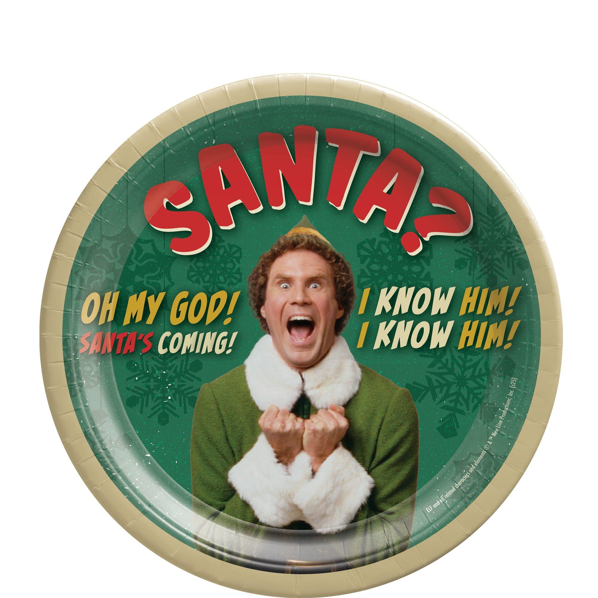 Elf Holiday Plates. 8ct (Lunch or Dessert). Assorted Options - Image 2