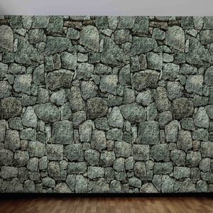 20 Foot Dungeon Stone Wall Backdrop Decoration