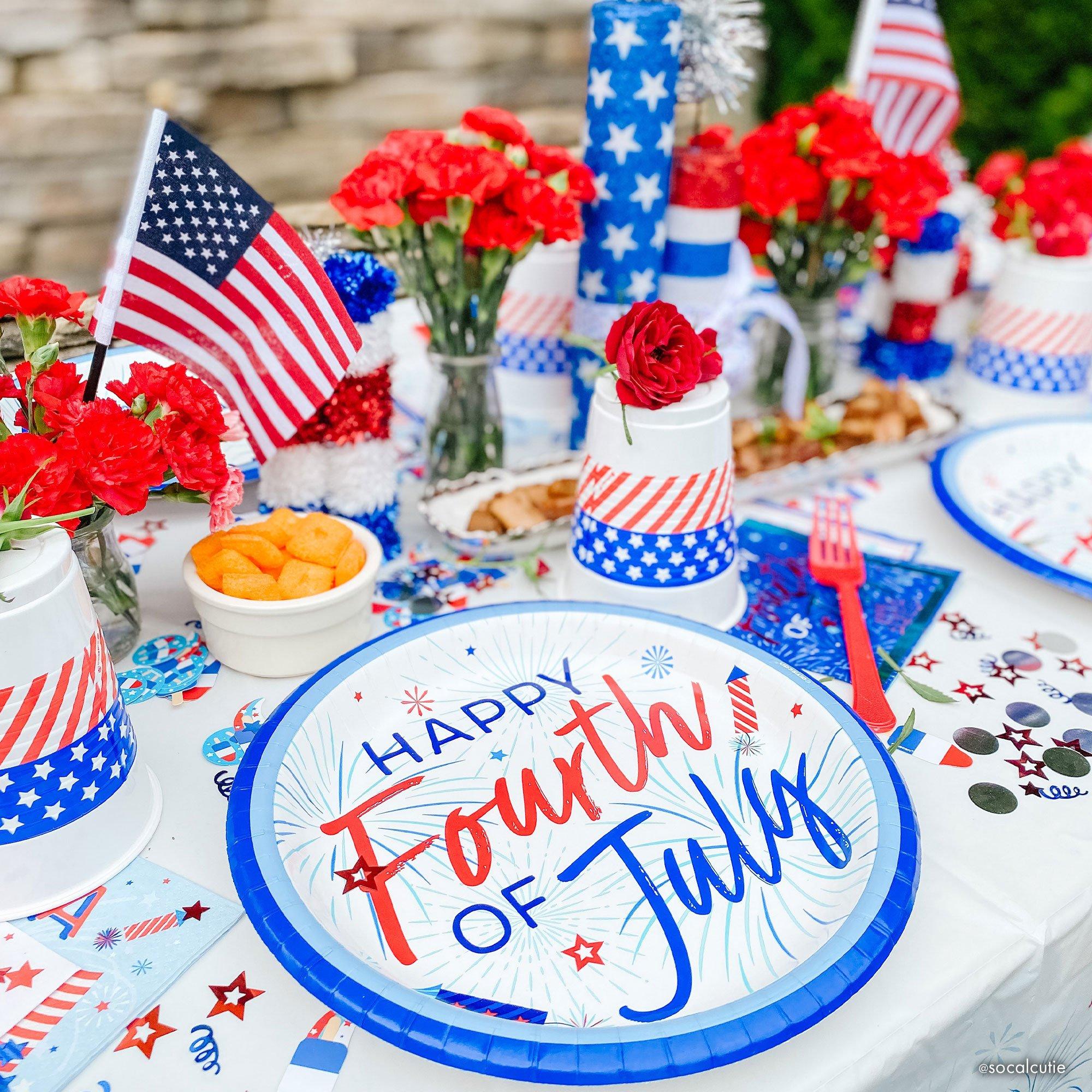 Patriotic American Flag Cups 25ct - Image 2