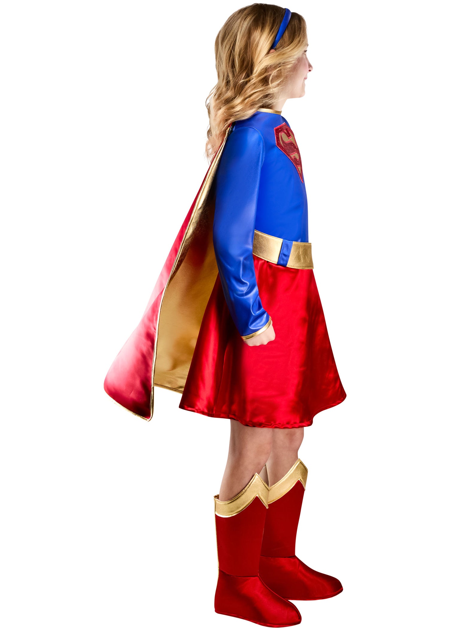 Girls' Supergirl Classic Costume - Deluxe - Image 3