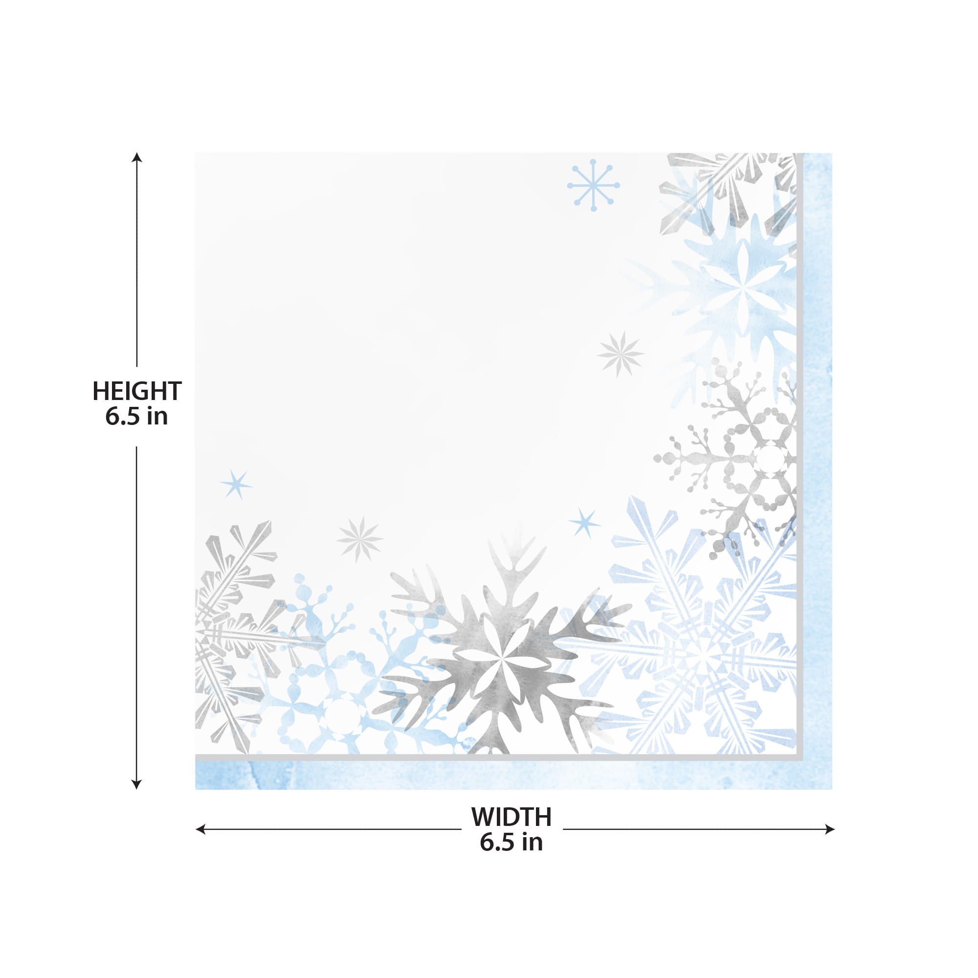 Snowlace Napkins. 16ct (Lunch or Beverage). Assorted Options - Image 7