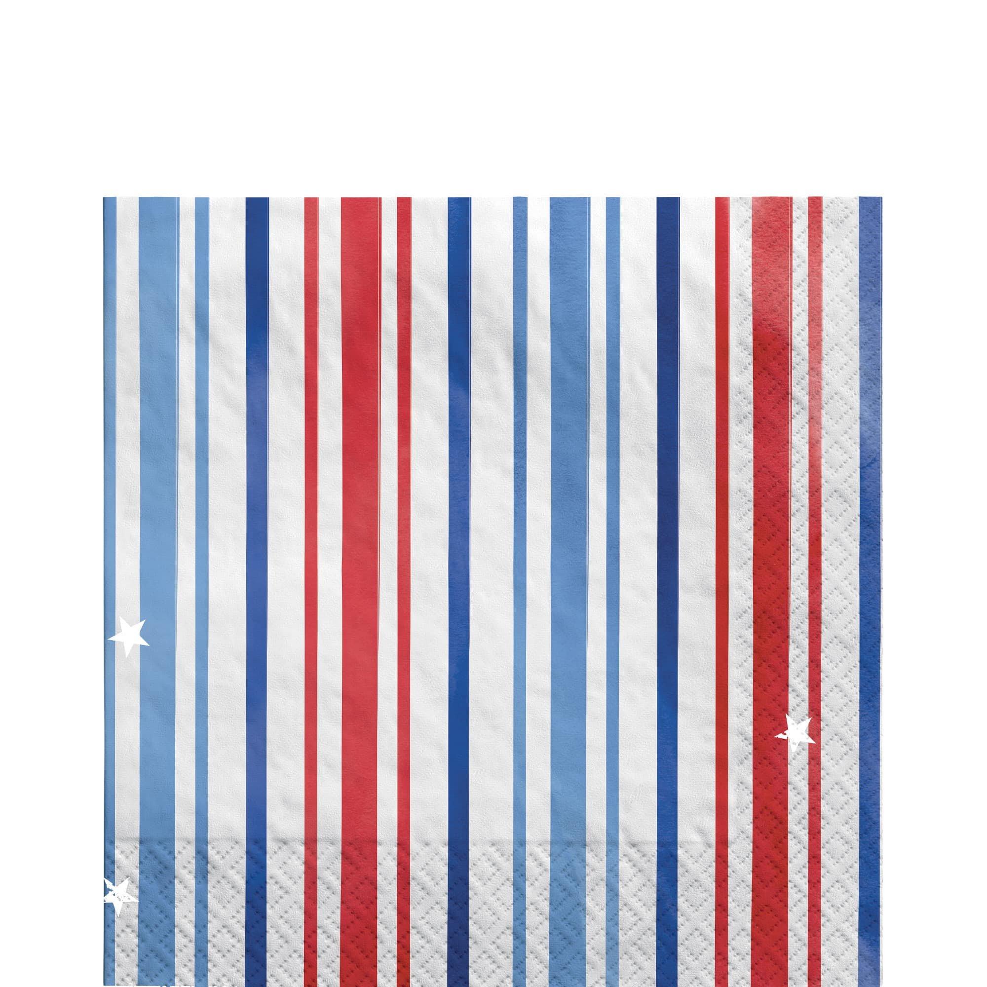 Patriotic Patchwork Paper Lunch Napkins. 16ct. Assorted Options - Image 3
