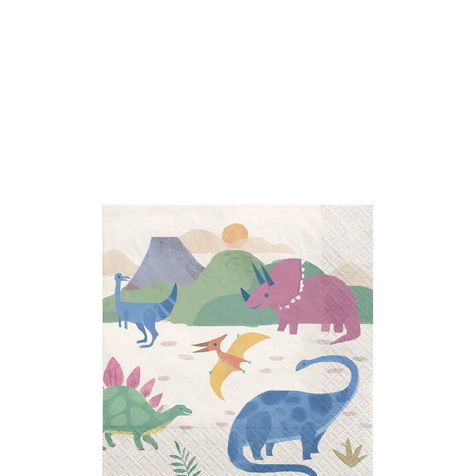 Diggin Dinos Beverage Napkins. 16ct. Assorted Options - Image 2