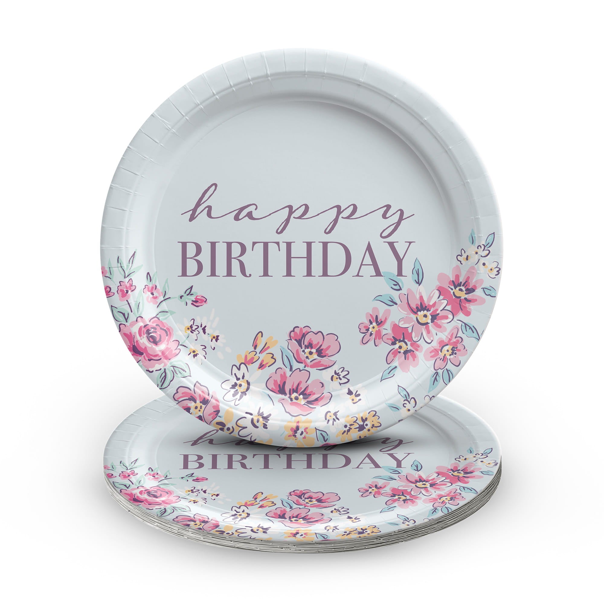 Ribbon and Rose Paper Plates. 8ct. Assorted Options - Image 5