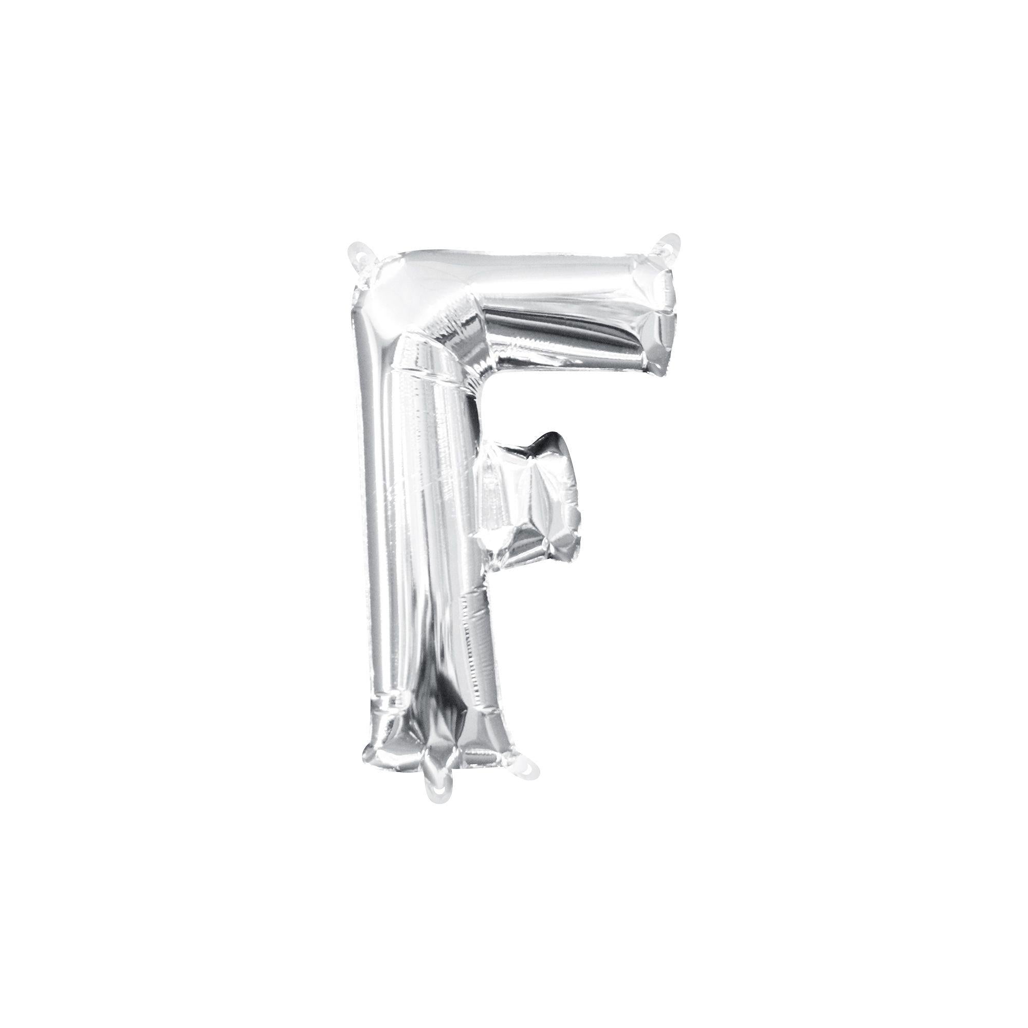 13in Air-Filled Silver Letter (A-Z) Balloons - Image 29