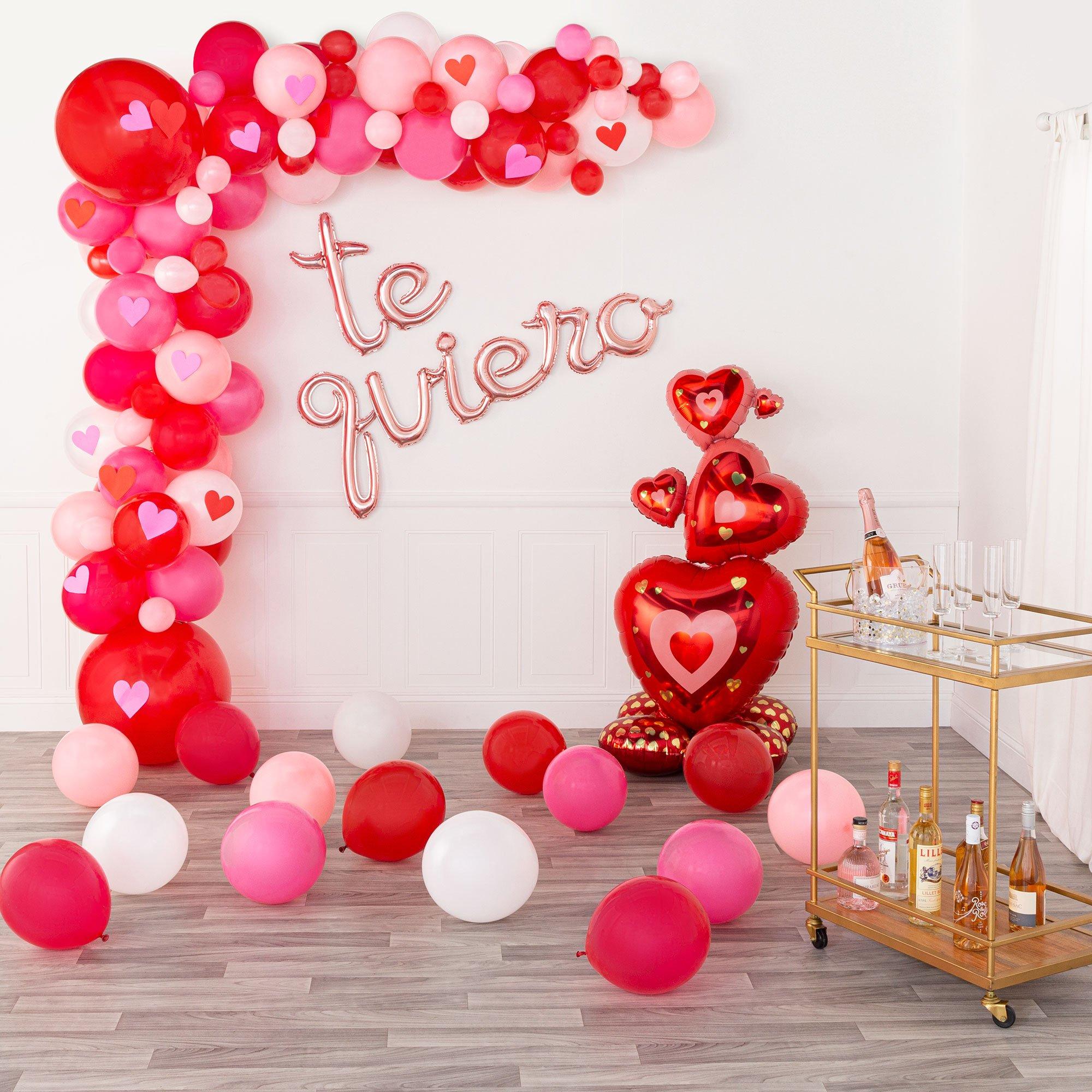 Air-Filled Rose Gold Lowercase Cursive Letter (A-Z) Foil Balloon. 10in x 8in - Image 24