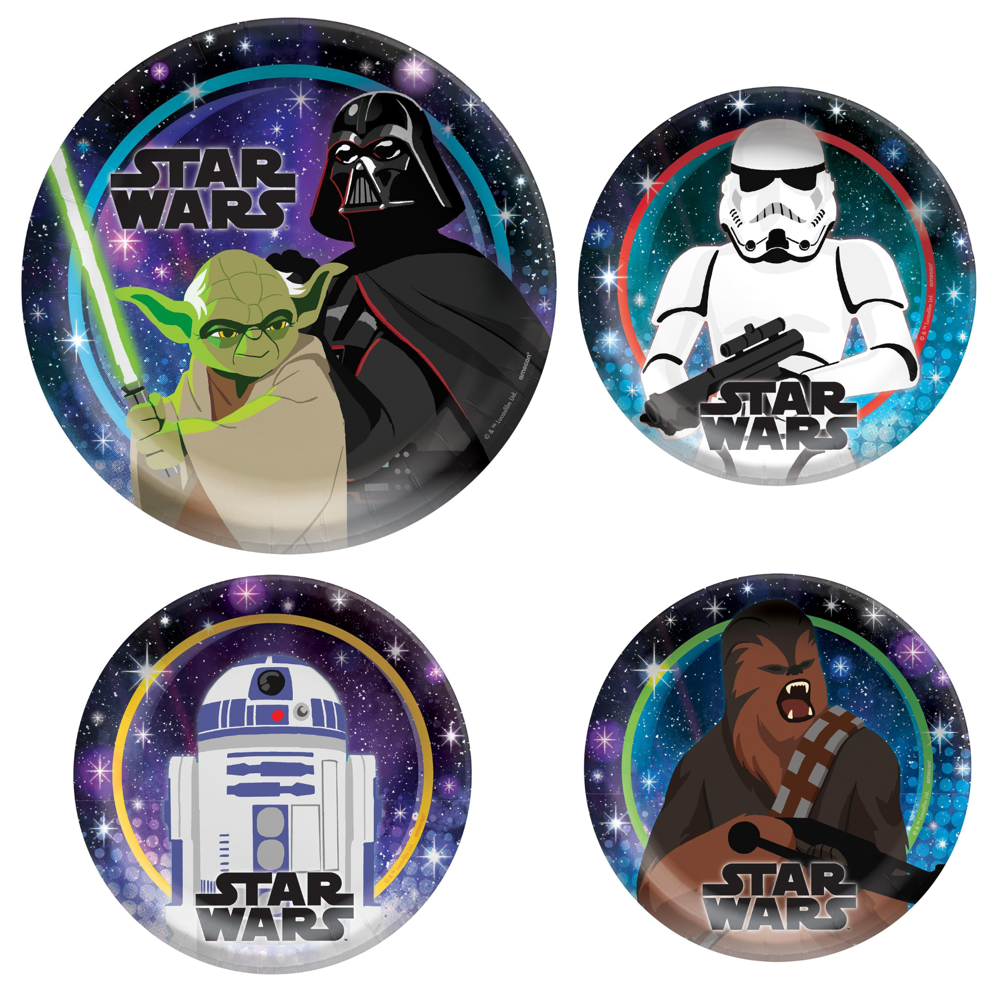 Star Wars Galaxy of Adventures Paper Plates. 8ct. Assorted Options
