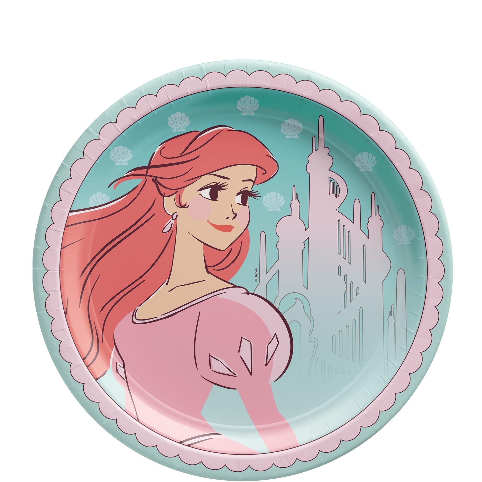 Disney Ariel Once Upon A Time Paper Lunch Plate. 8ct. Assorted Options