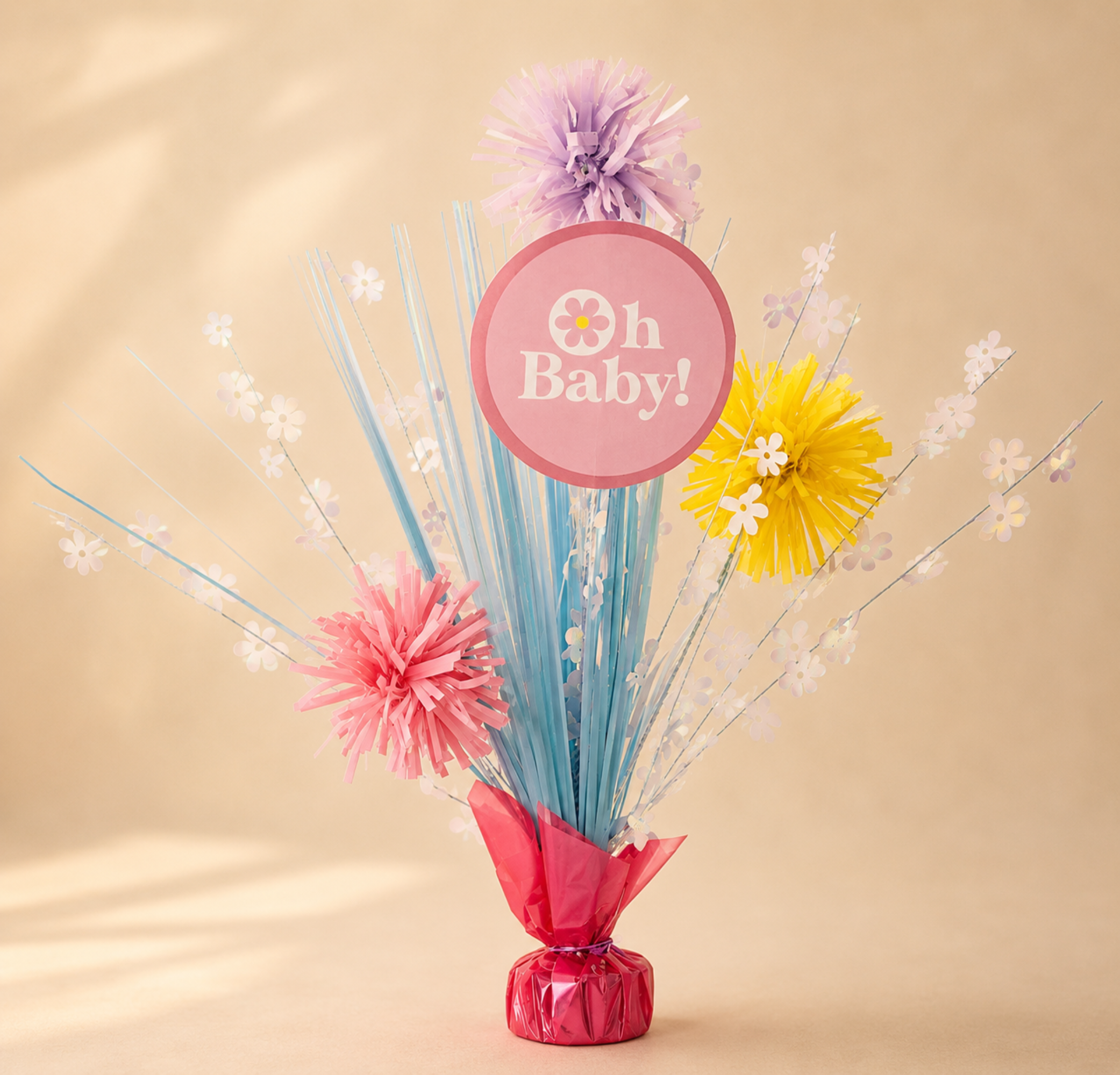 Little Daisy Baby Shower Spray Centerpiece. 18in