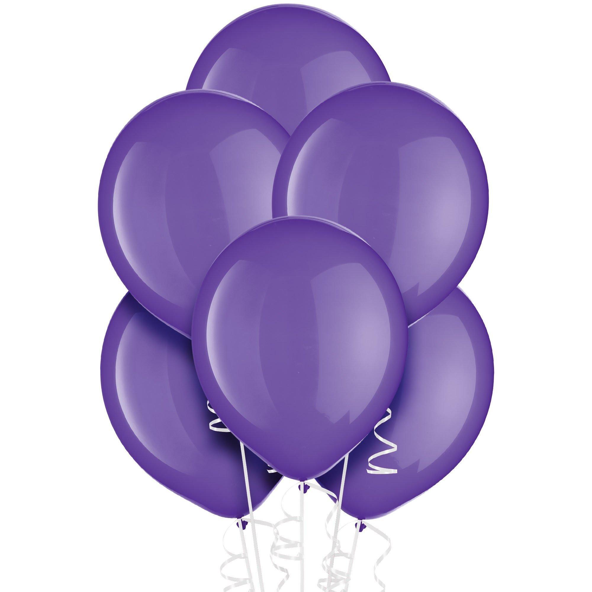 Purple Latex Balloons. Assorted Options