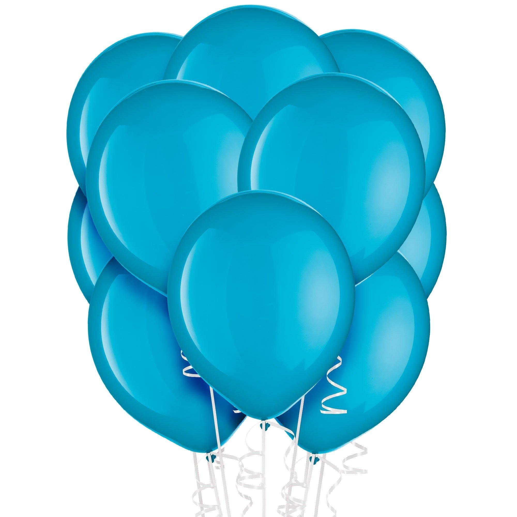 Caribbean Blue Latex Balloons. Assorted Options - Image 7
