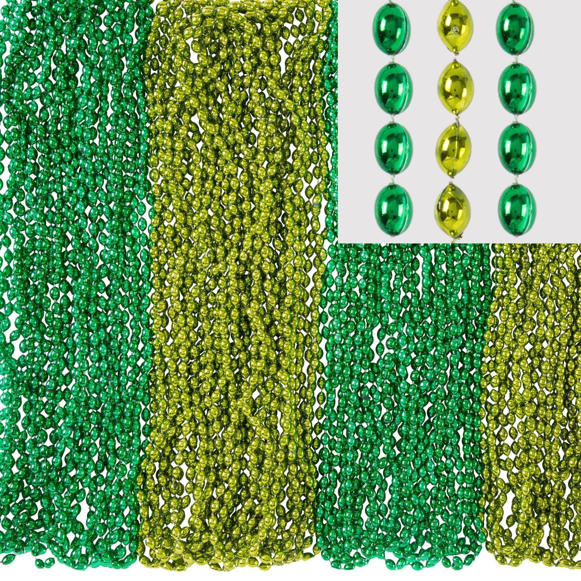 Green Bead Necklaces. Multiple Counts
