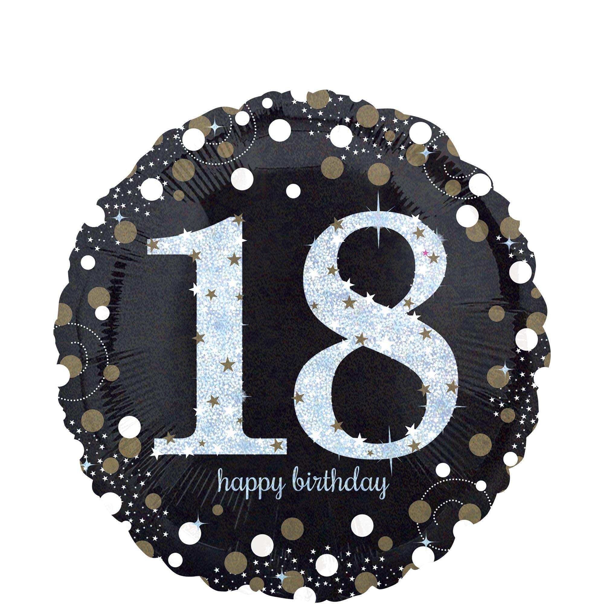 Birthday Balloon 18in - Sparkling Celebration. Ages