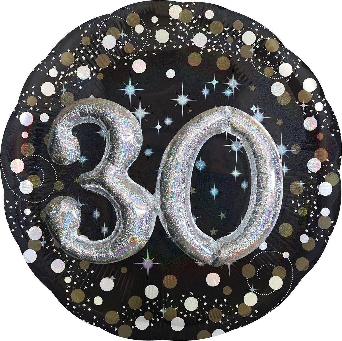 Birthday Balloon 32in - 3D Sparkling Celebration. Ages 18. 30. 70. 80 - Image 3