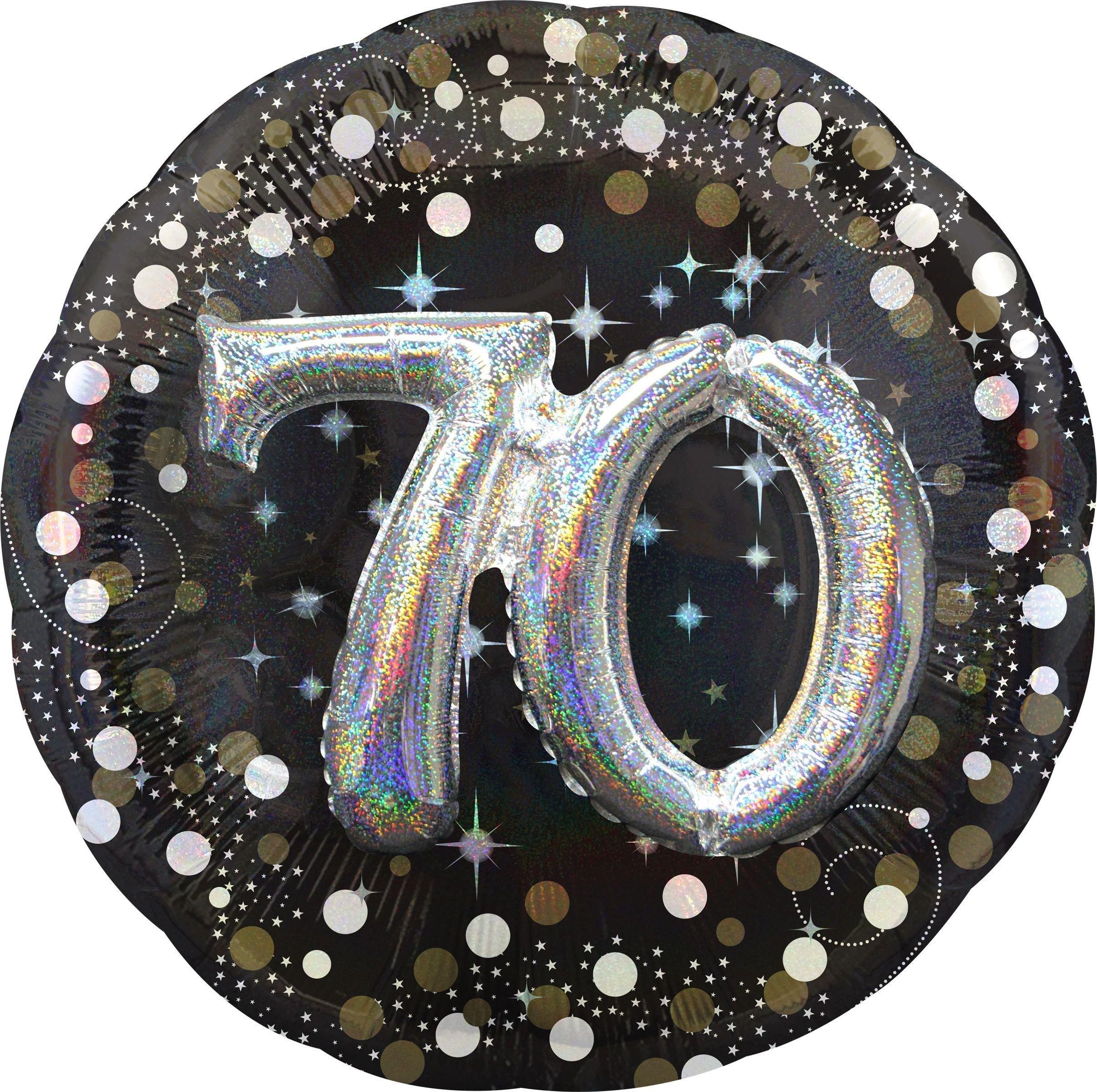 Birthday Balloon 32in - 3D Sparkling Celebration. Ages 18. 30. 70. 80 - Image 5