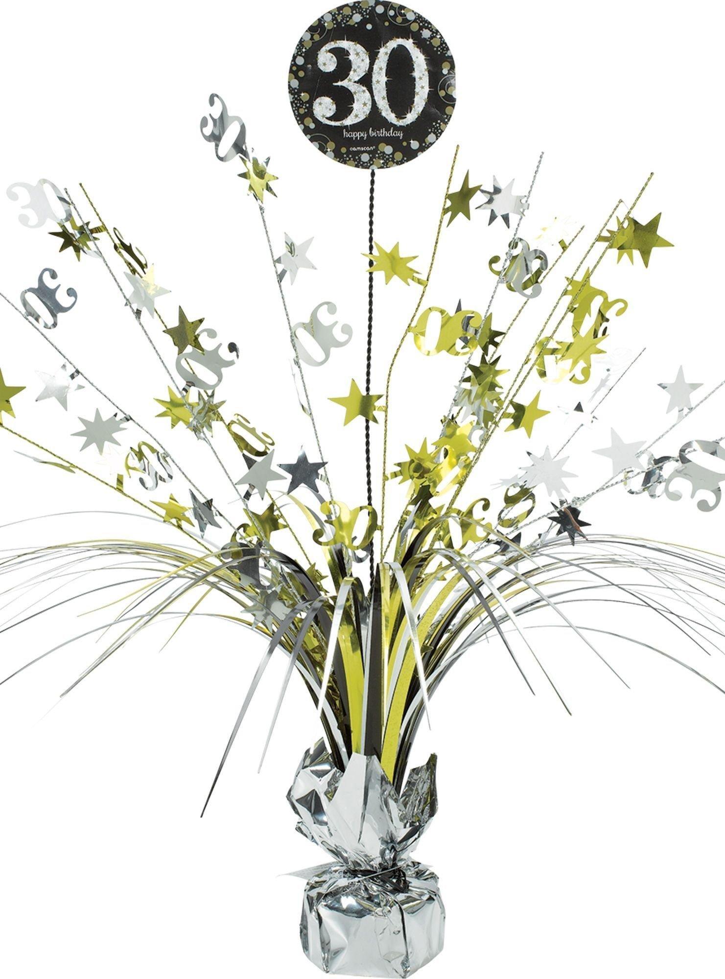 Milestone Birthday Spray Centerpiece - Sparkling Celebration. Ages 30. 40. 50. 60. 70. 80 - Image 2
