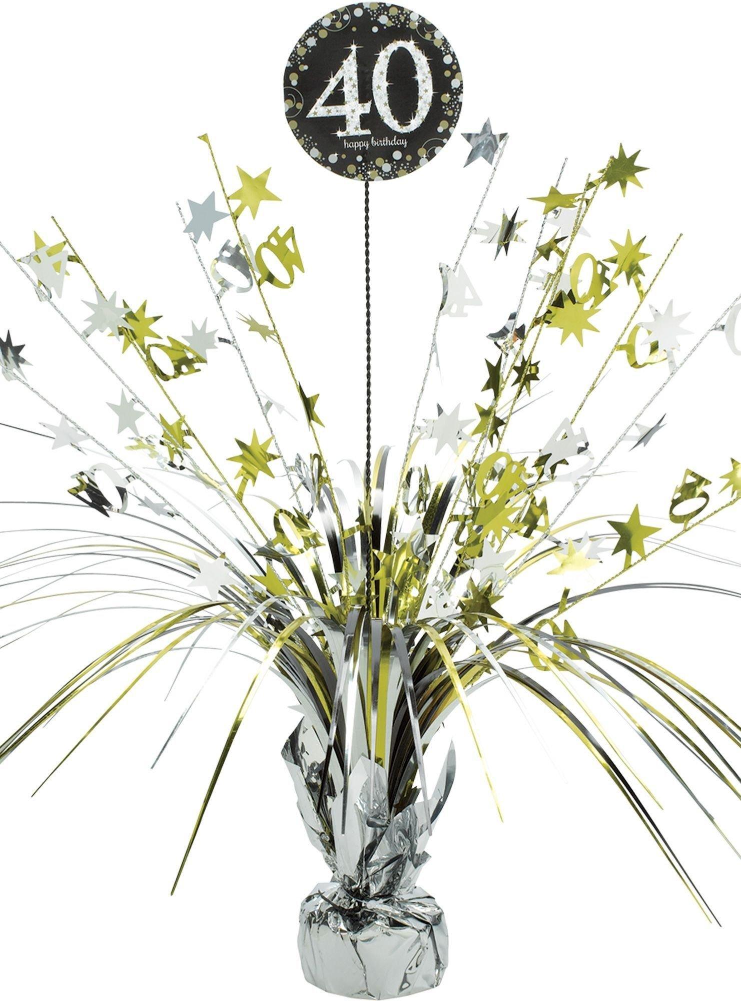 Milestone Birthday Spray Centerpiece - Sparkling Celebration. Ages 30. 40. 50. 60. 70. 80 - Image 4
