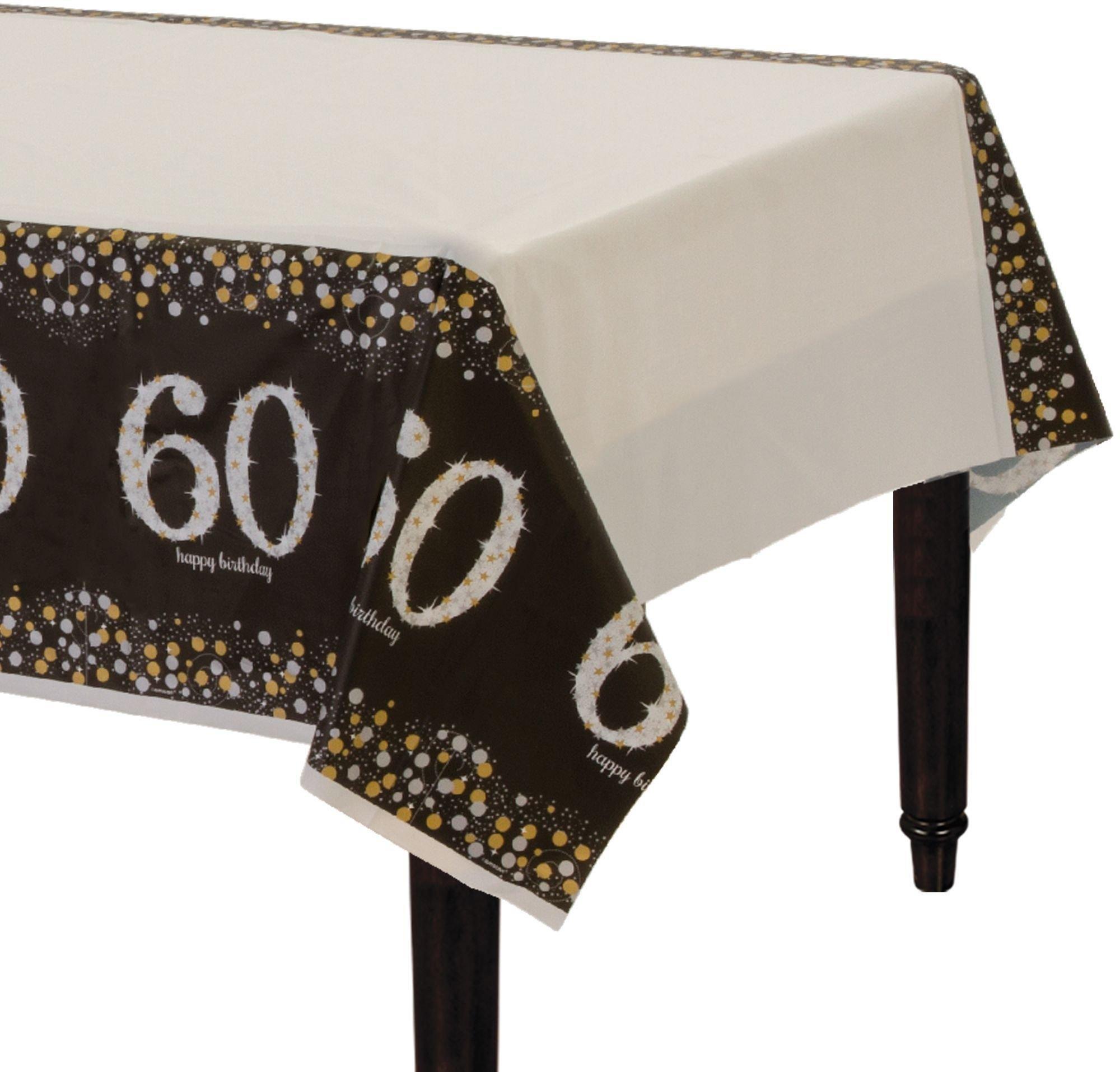 Birthday Table Cover - Sparkling Celebration. Ages 30. 40. 50. 60 - Image 5