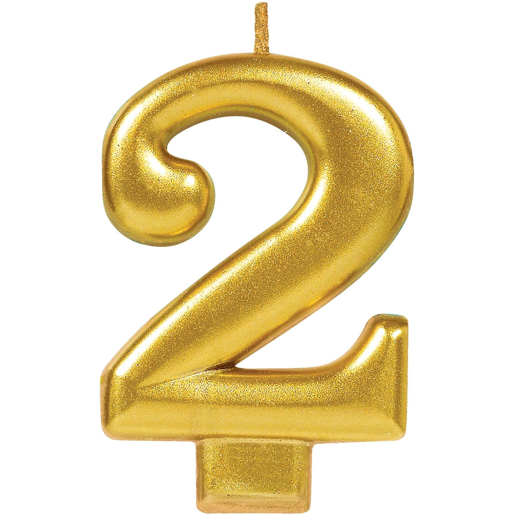 Gold Number (0-9) Birthday Candle - Image 4