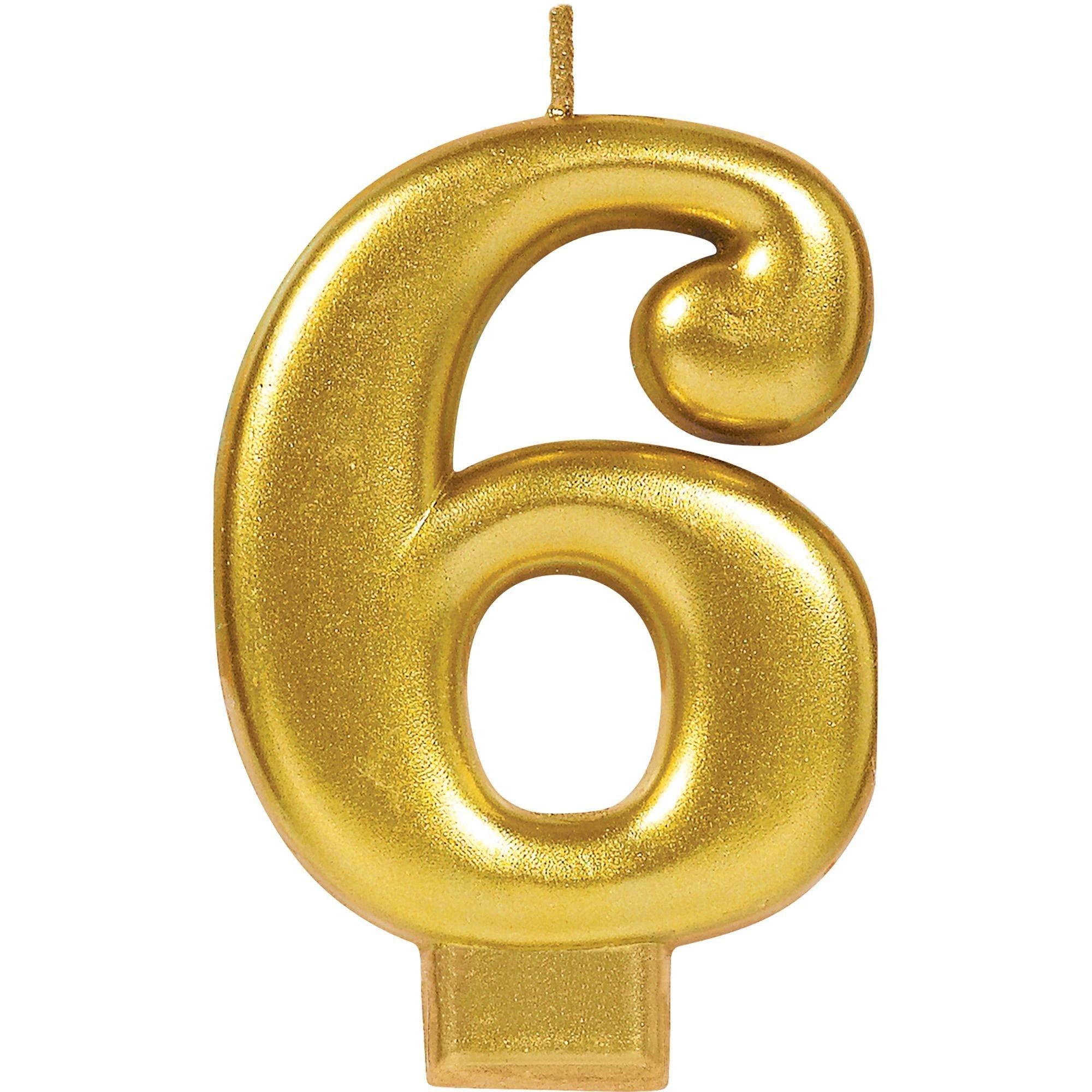 Gold Number (0-9) Birthday Candle - Image 8
