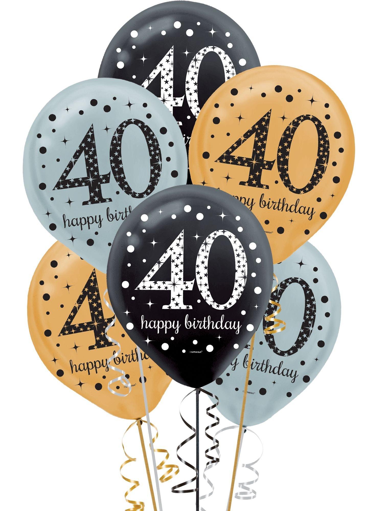 Sparkling Celebration 40 Latex Balloons. 15ct