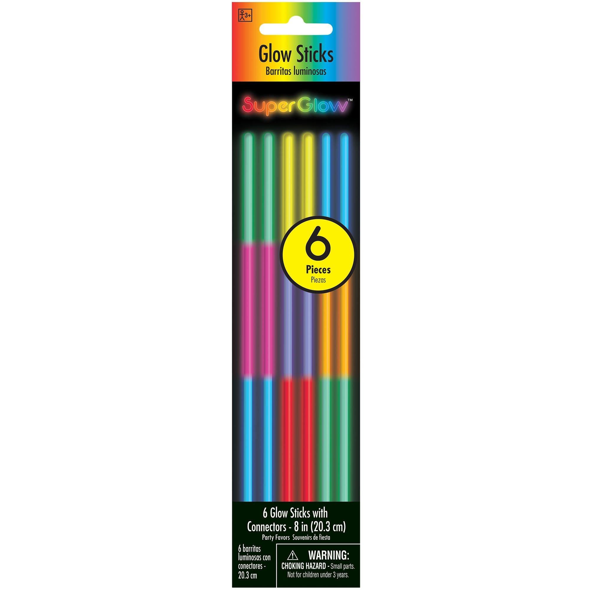 Tri-Color Glow Sticks with Connectors. Multiple Counts - Image 3