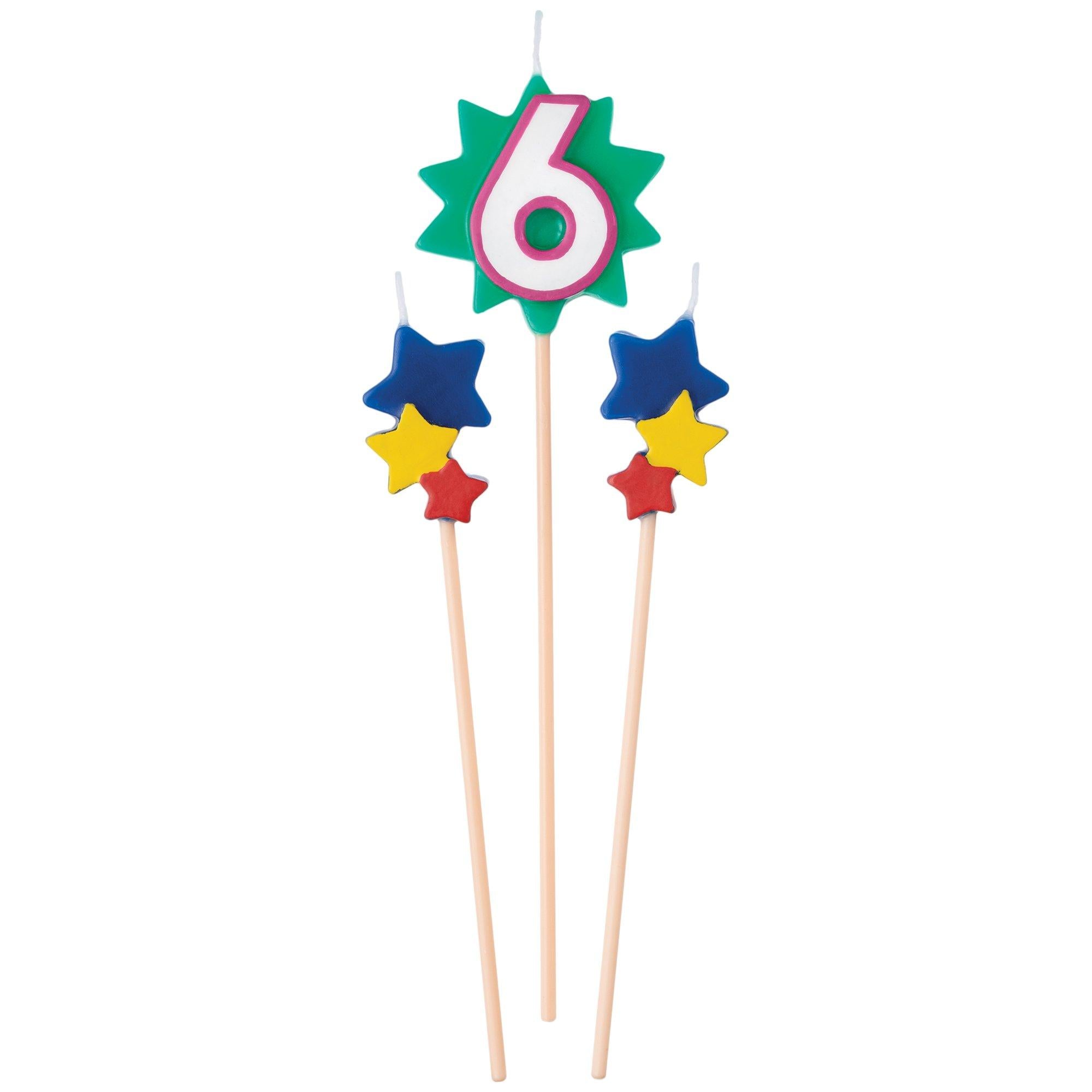 Birthday Star Number (0-9) Candle Pick Set. 3pc - Image 7