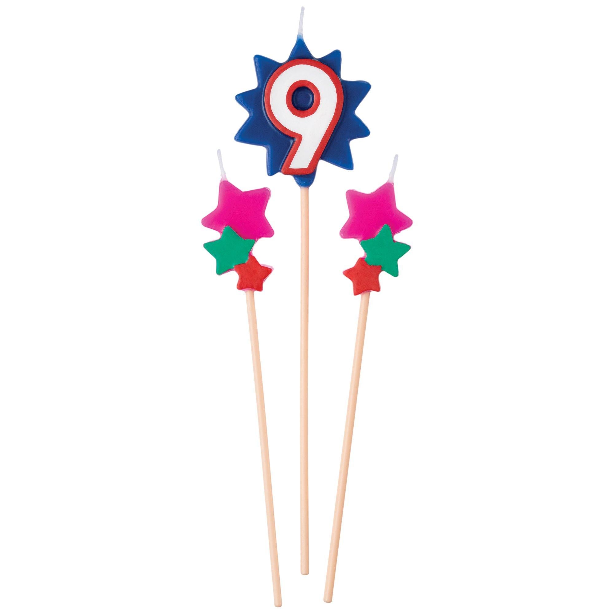 Birthday Star Number (0-9) Candle Pick Set. 3pc - Image 10