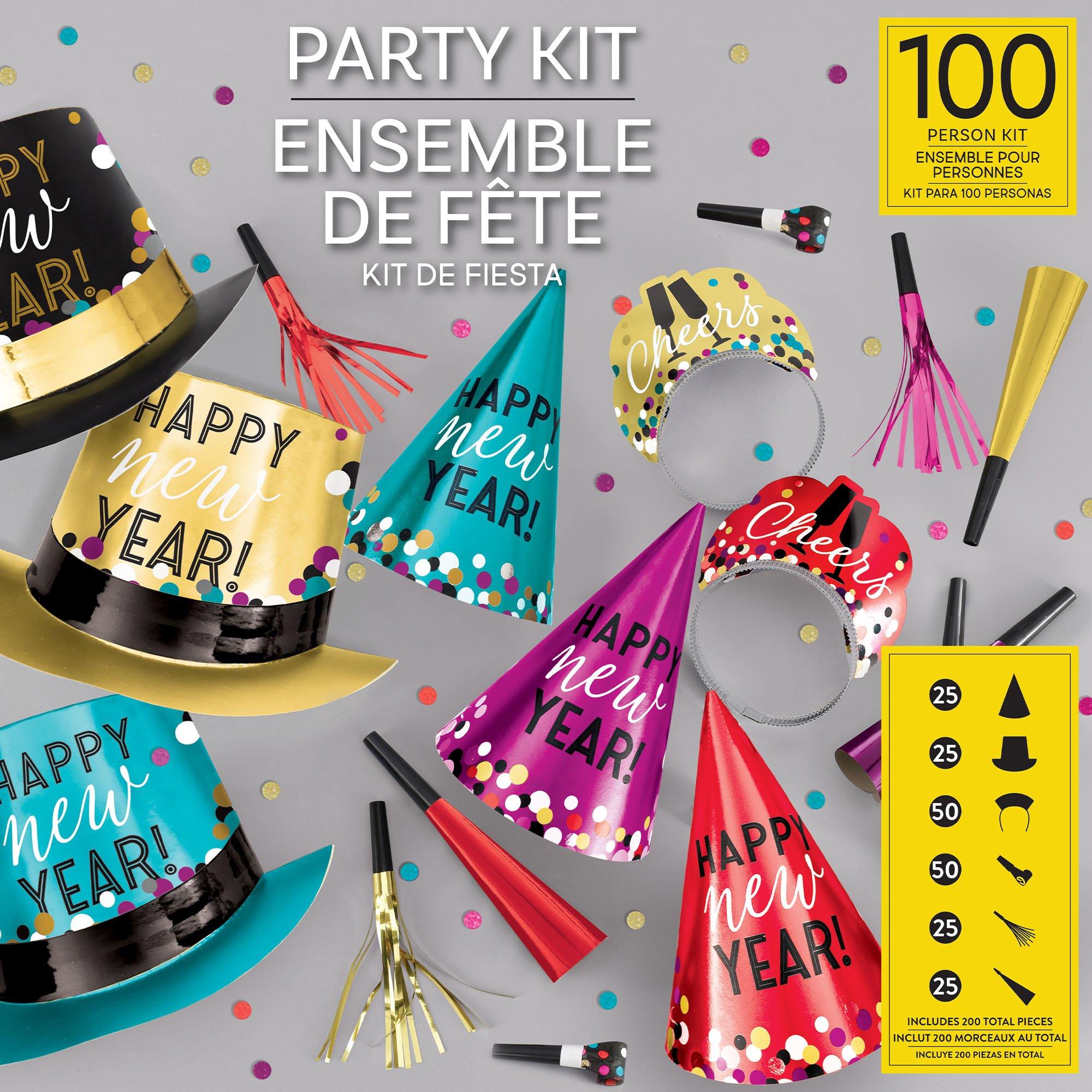 Colorful Confetti New Year's Eve Party Kit. Multiple Counts - Image 6