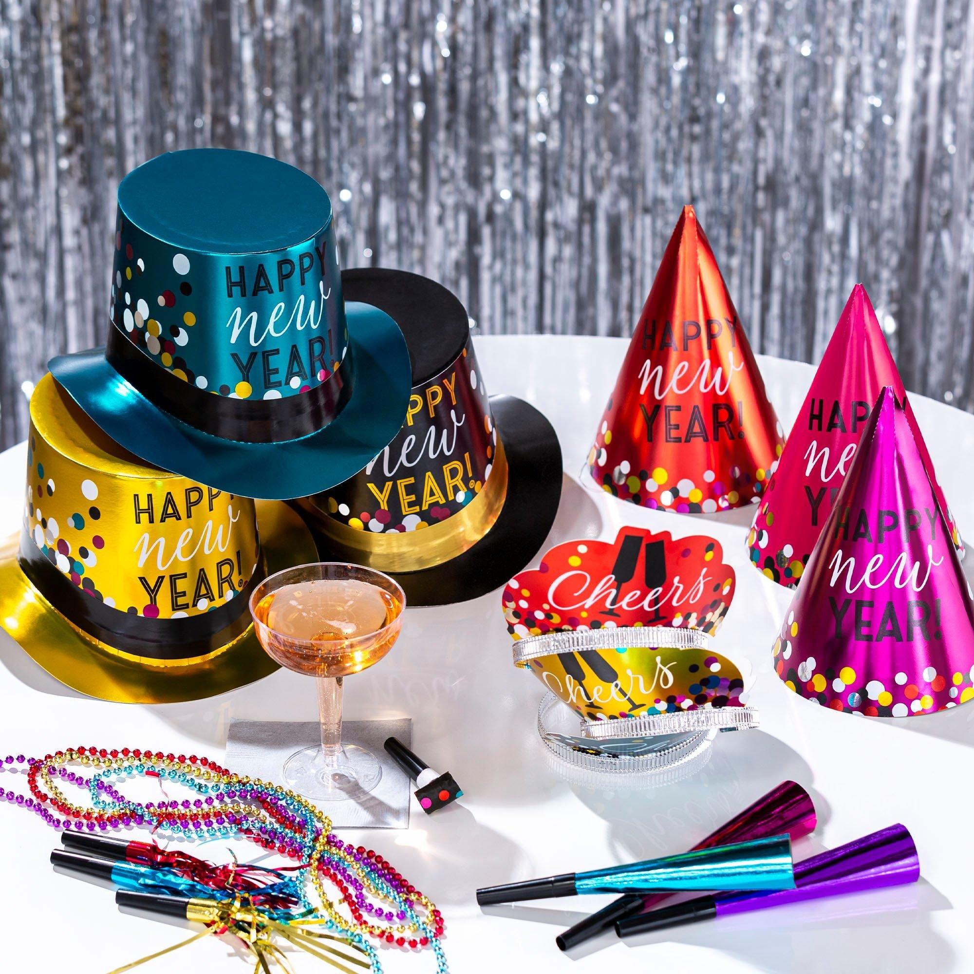Colorful Confetti New Year's Eve Party Kit. Multiple Counts - Image 23