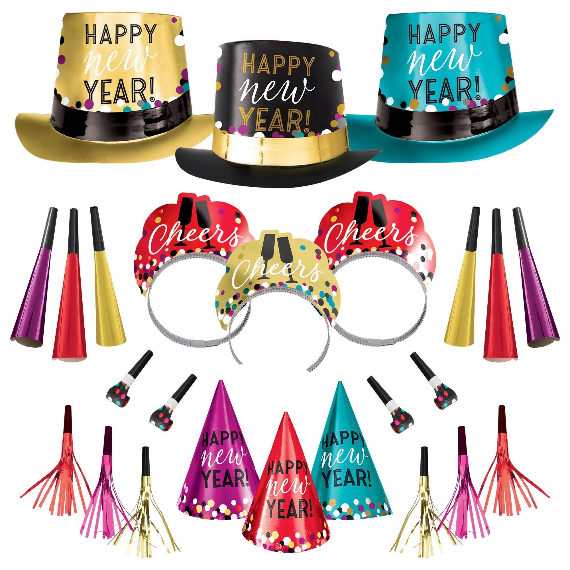 Colorful Confetti New Year's Eve Party Kit. Multiple Counts - Image 25