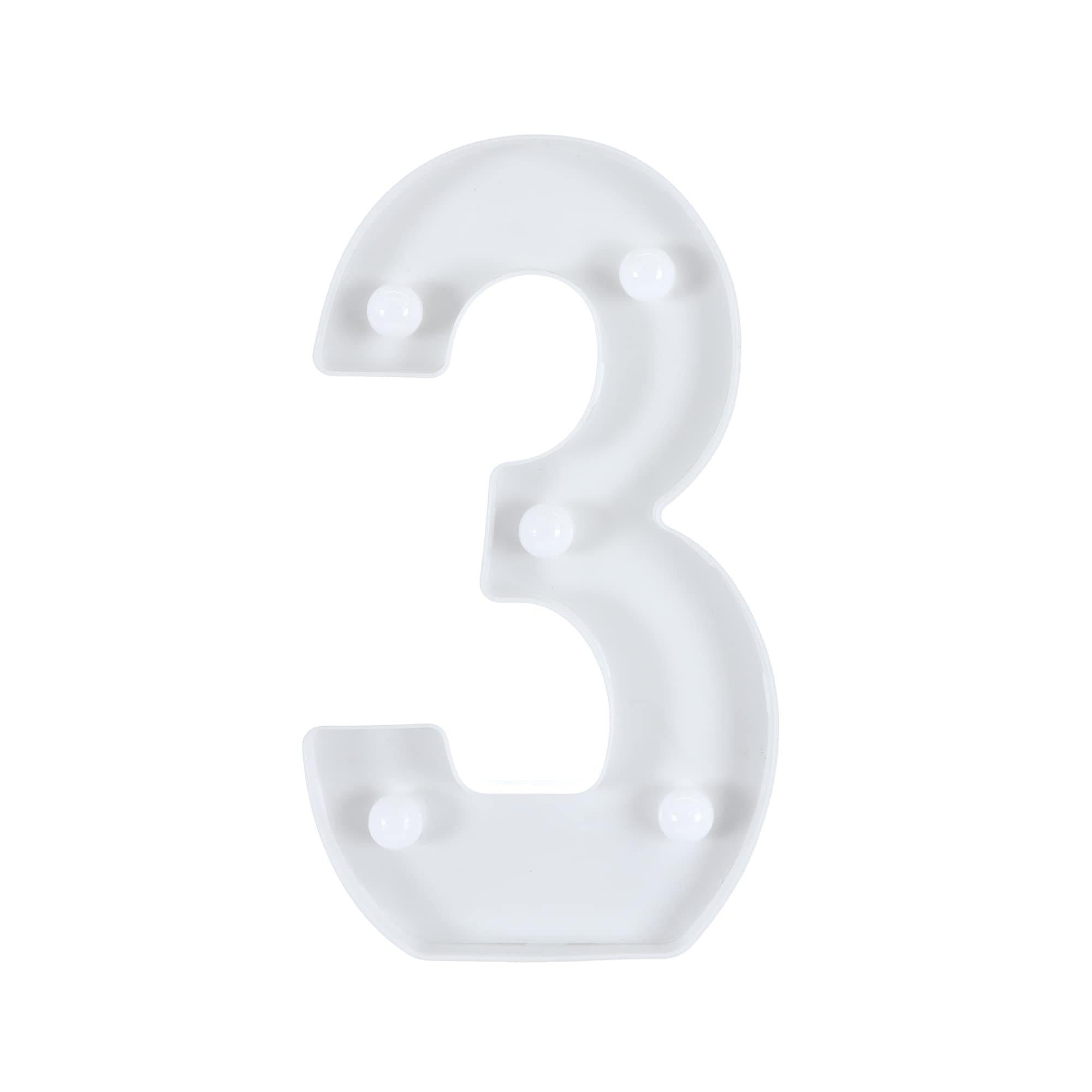 Light-Up Standing Number (0-9). 8in - Image 7