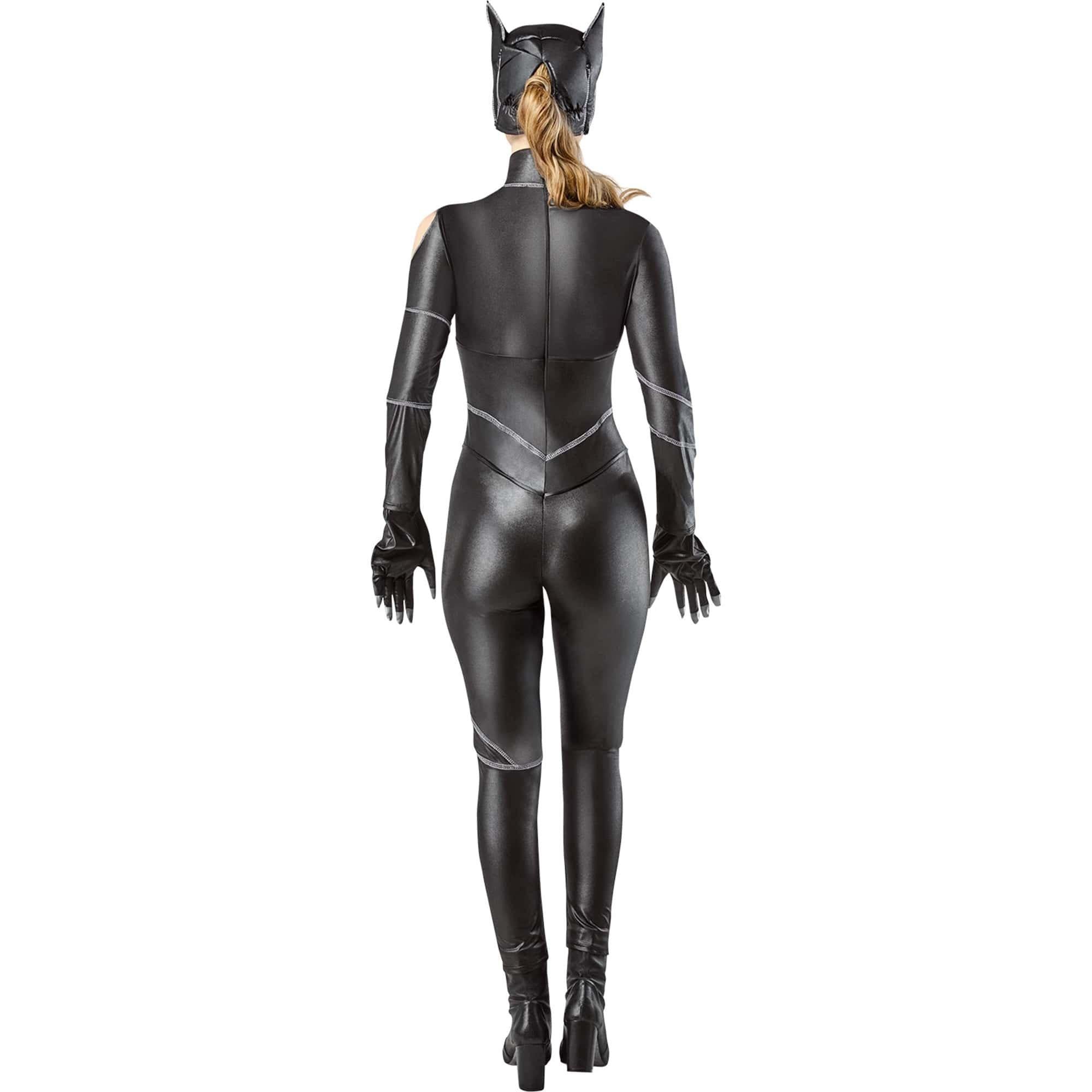 Women's 1990's Batman Catwoman Costume with Mask - Image 4