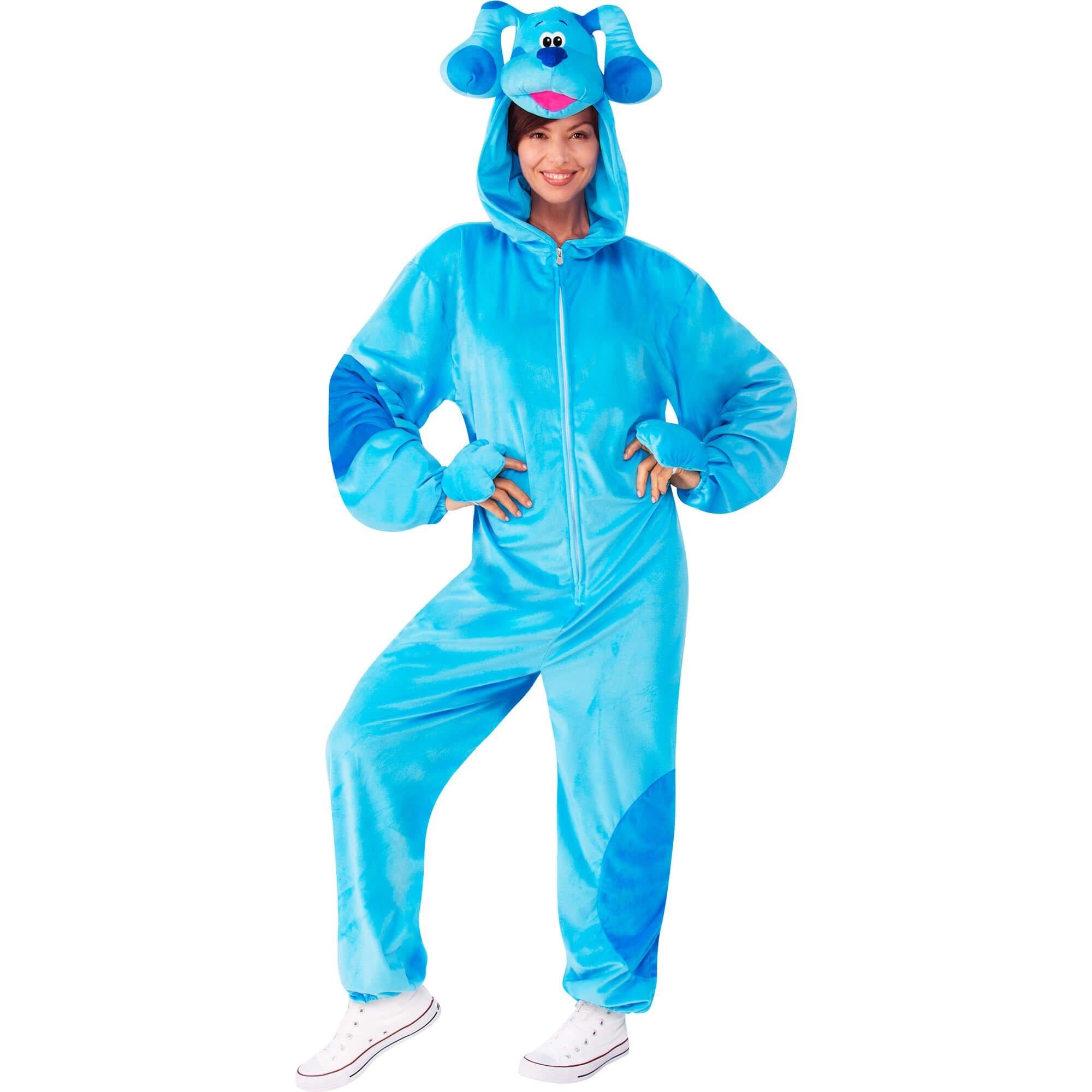 Adult Blue's Clues Blue Zipsters Costume - Image 4
