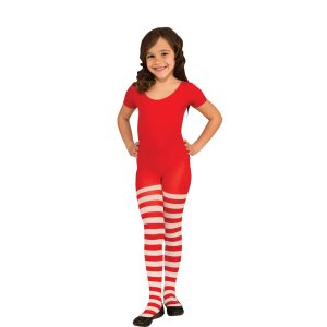 Child Striped Christmas Tights