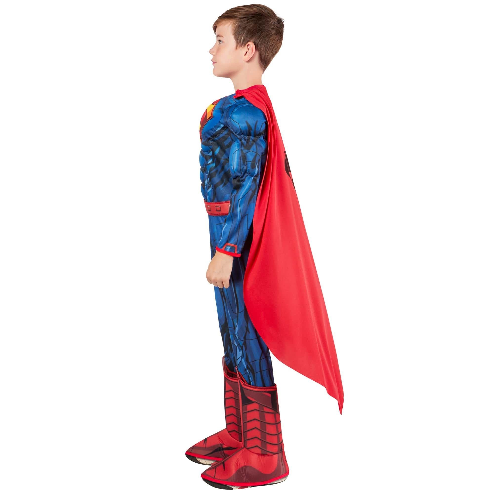 Kids' Superman Muscle Costume with Cape - Image 2