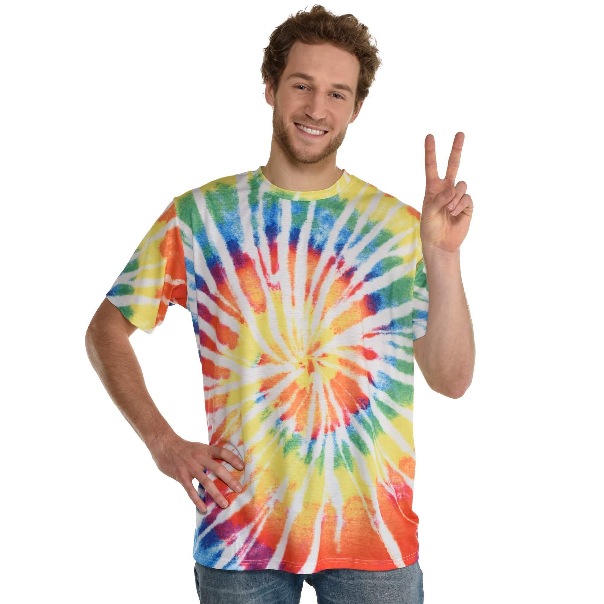 60s Hippy Tie-Dye T-Shirt for Adults - Image 3