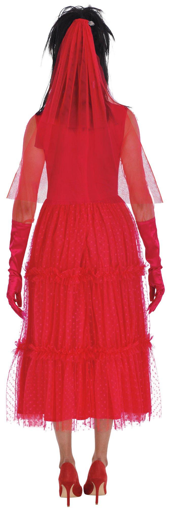 Adult Lydia Red Wedding Dress Costume - Beetlejuice - Image 2