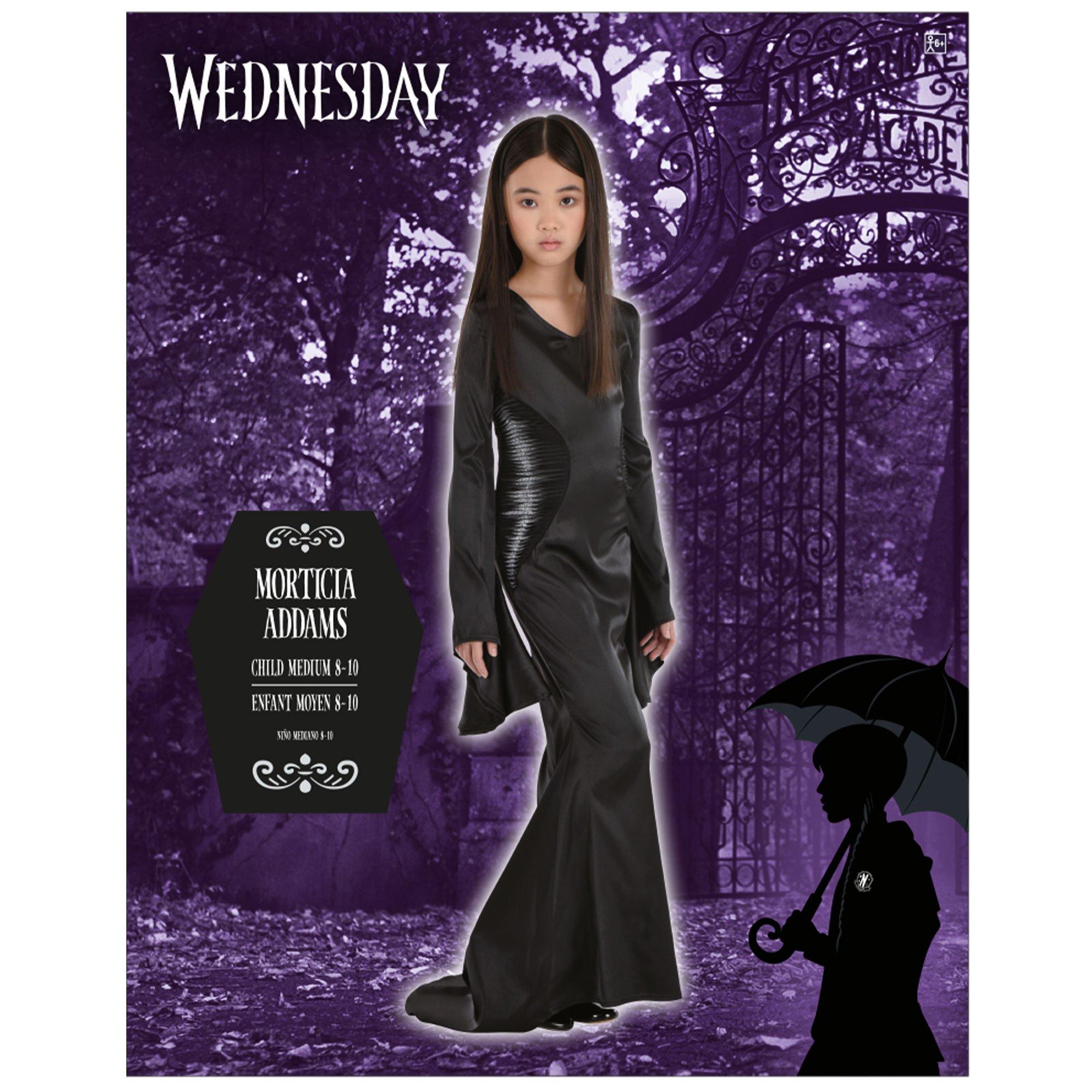 Kids' Morticia Addams Costume - Wednesday TV Series - Image 8