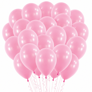 Pink Latex Balloons. 12in. 100ct (Uninflated)