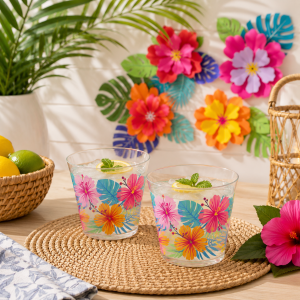 Summer Dream Plastic Cups. 9oz. 10ct