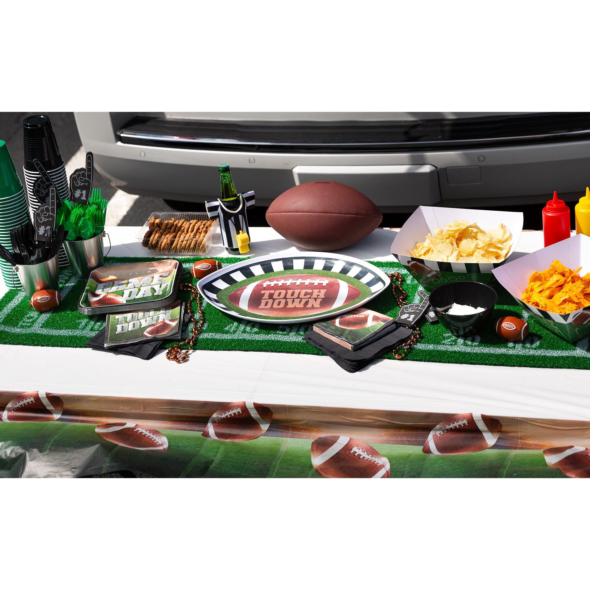 Tailgates & Touchdowns Plastic Table Covers. 54in x 84in. 3ct - Image 3